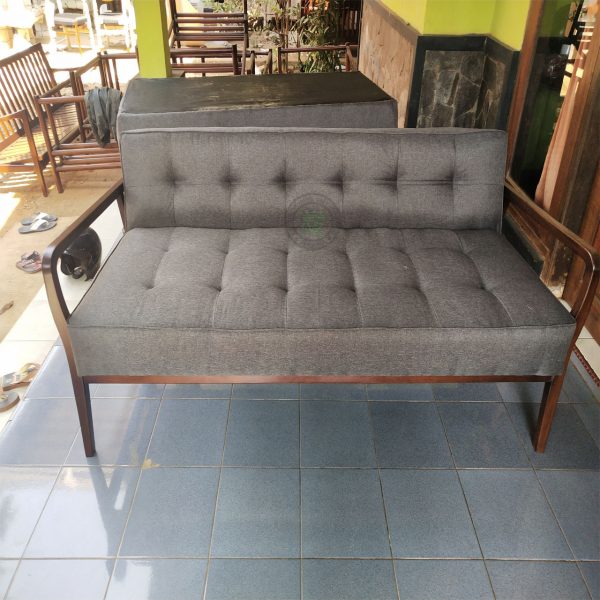 vintage gray sofa