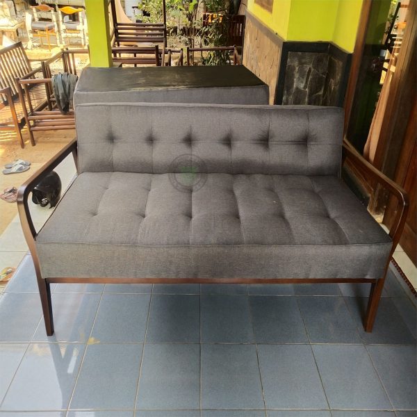vintage gray sofa