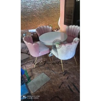 set meja makan bundar komersial