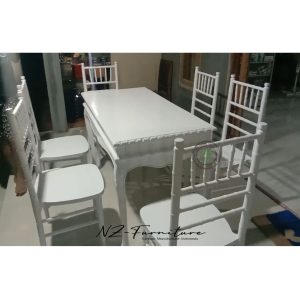 White Tiffany Duco Dining Table