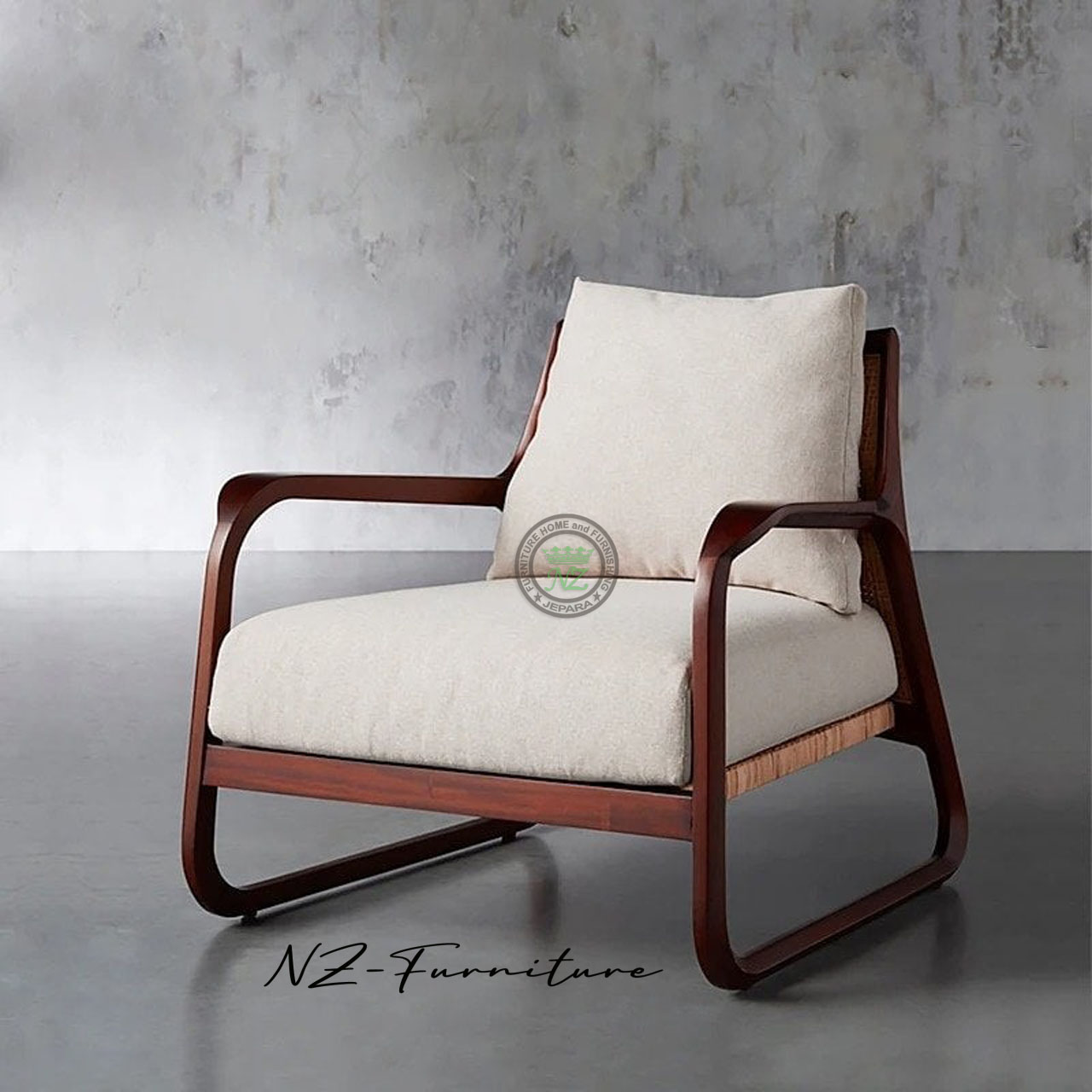 Modern Wooden Armchair