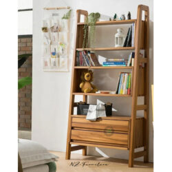 rak susun kayu jati minimalis