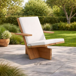 Zenith Recline Kursi Kolam Renang Kayu Jati