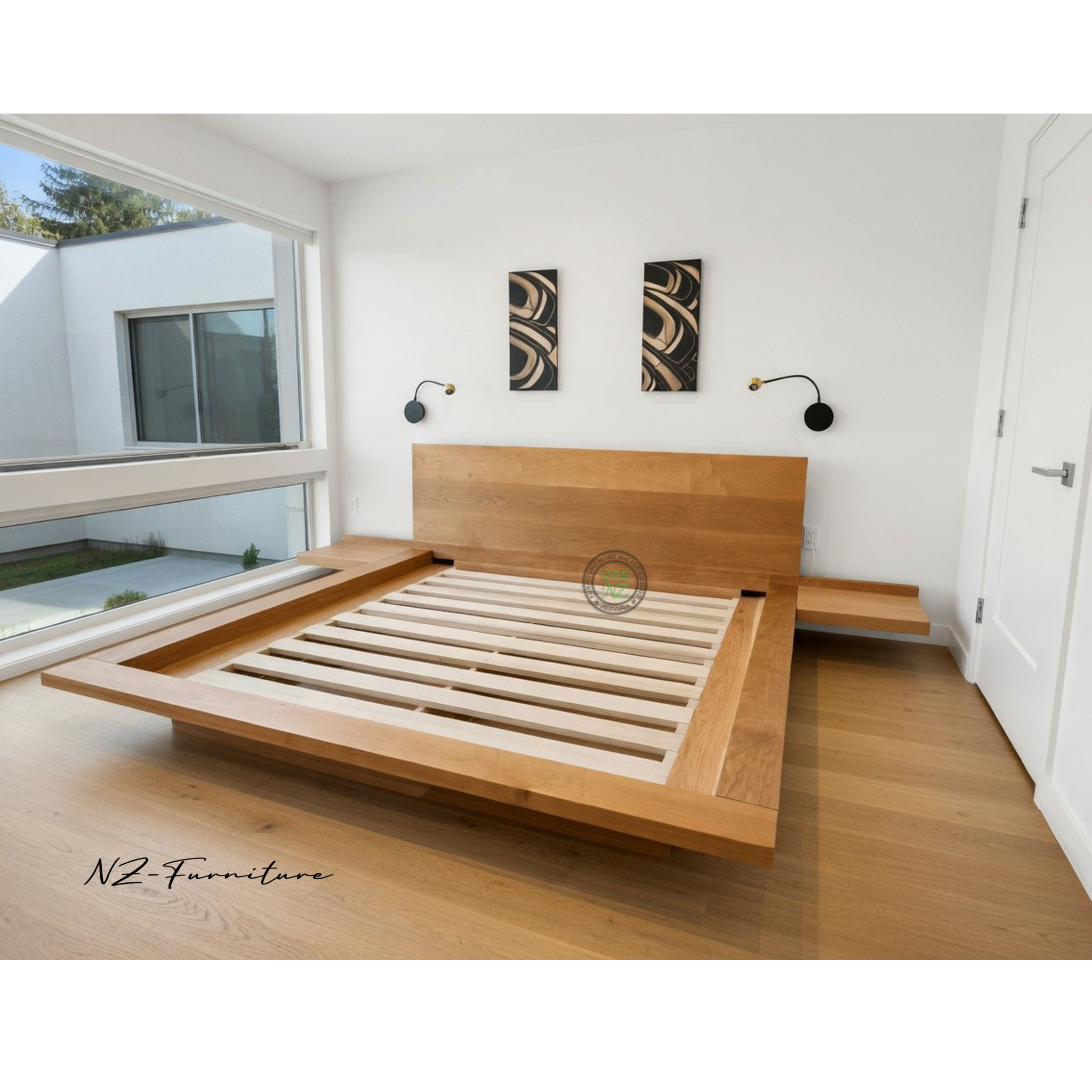 Levitasi Floating Bed Kayu Jati