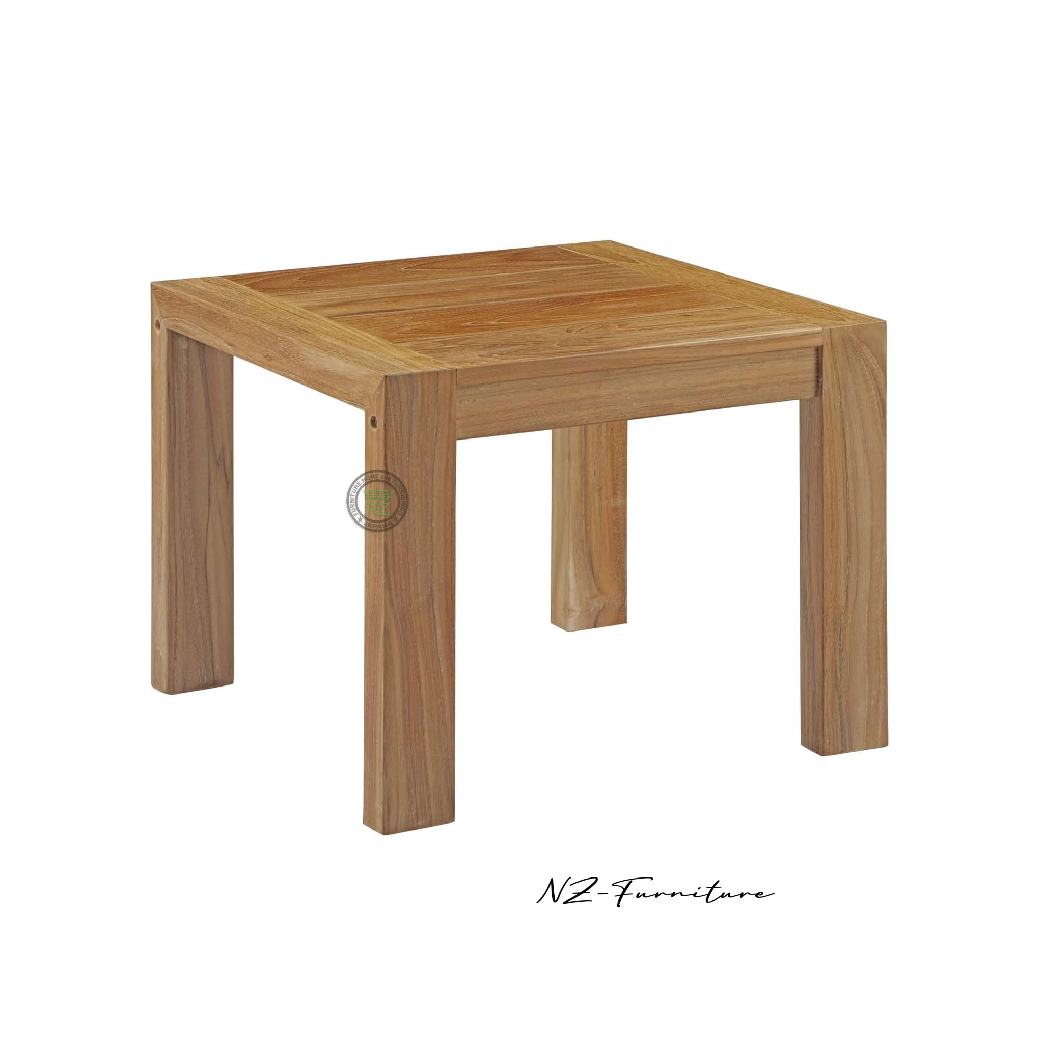 Indonesian teak square side table outdoor garden furniture