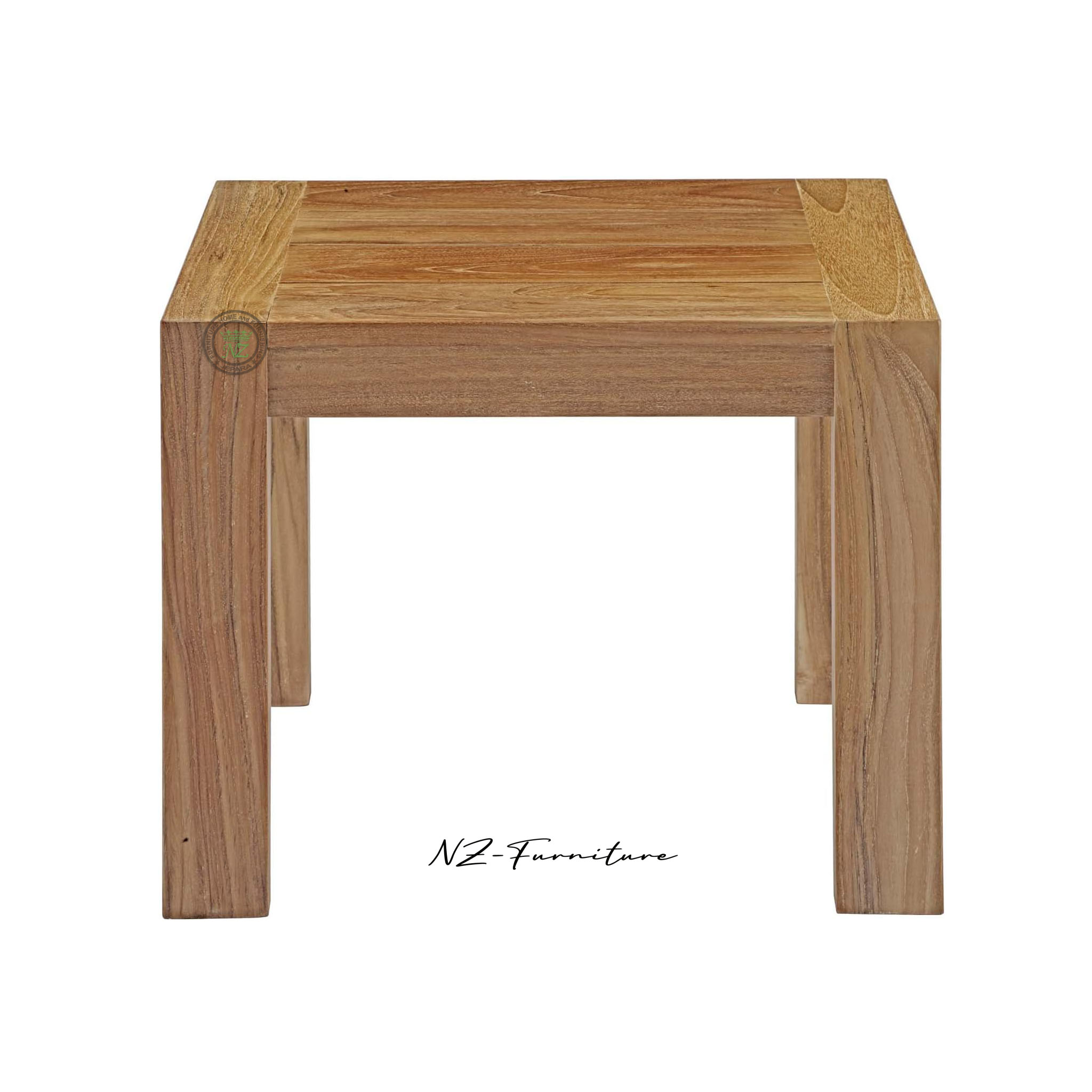 Indonesian teak square side table outdoor garden furniture